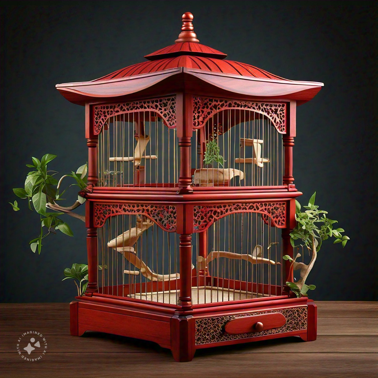 Custom Lovebird Cage